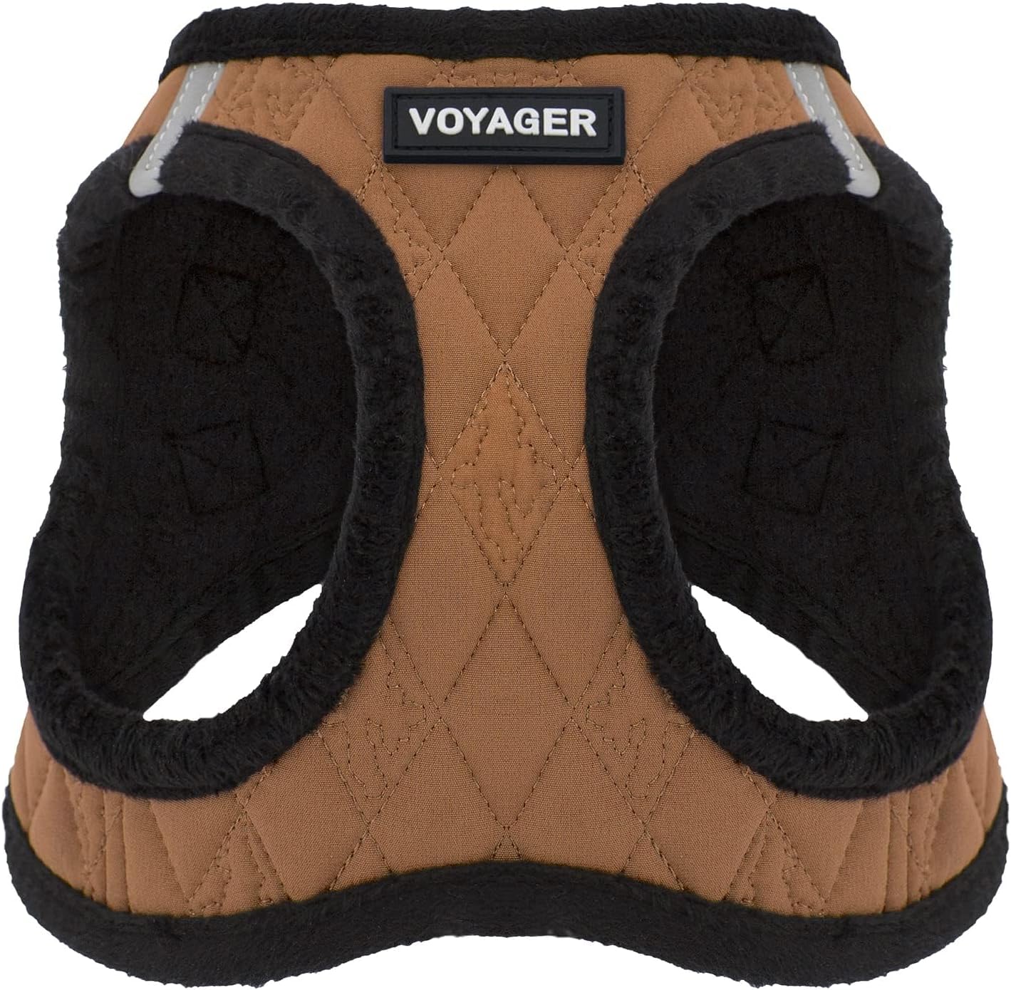 Voyager Step-In Plush Dog Harness – Soft Plush, Step In Vest Harness for Small and Medium Dogs by Best Pet Supplies - Harness (Beige Plush), M (Chest: 16 - 18")
