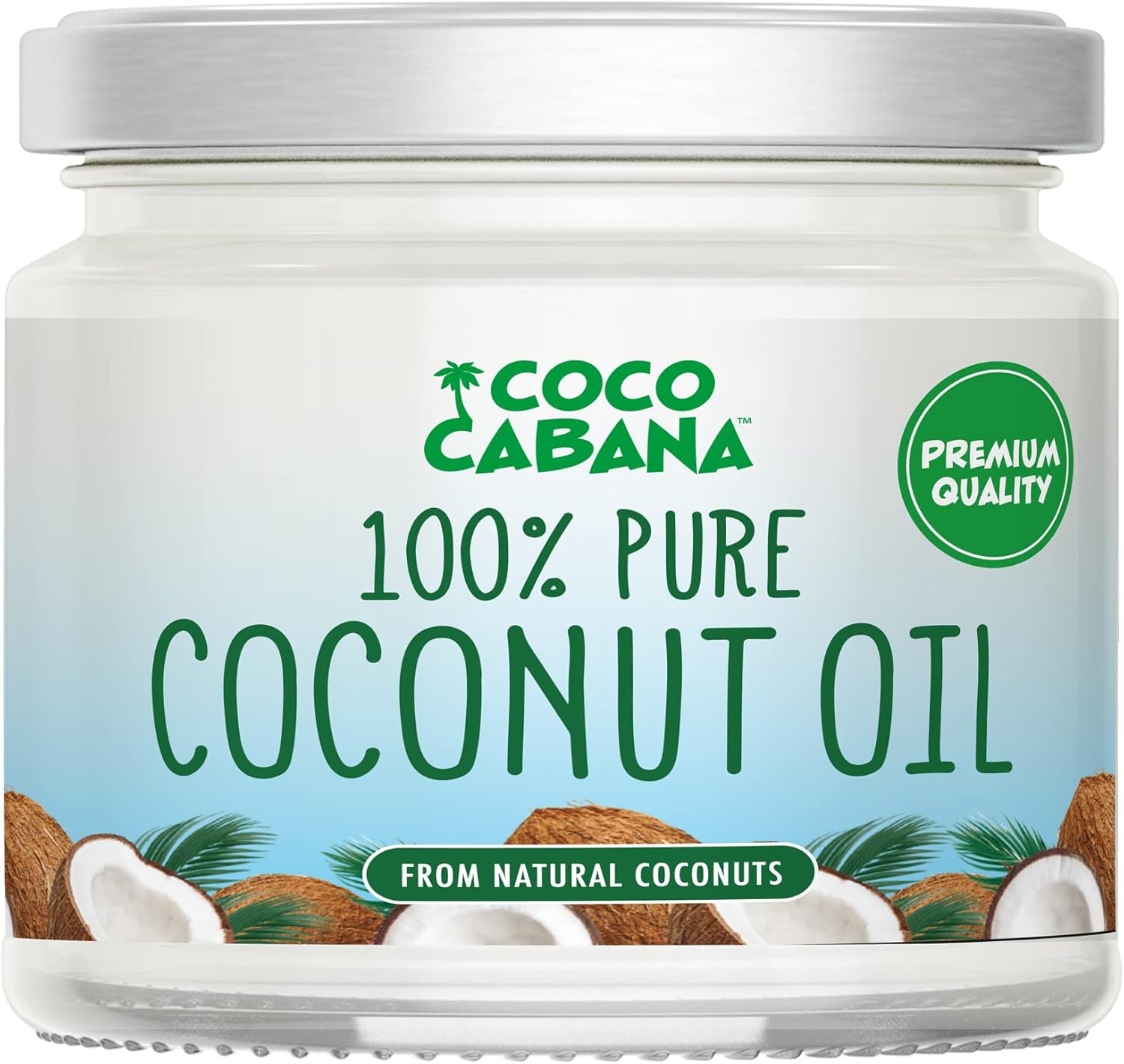 Coco Cabana 100% Pure Coconut Oil 300ml , Vegan Gluten & Dairy Free, Natural Beauty Product, Skin & Hair, Cooking