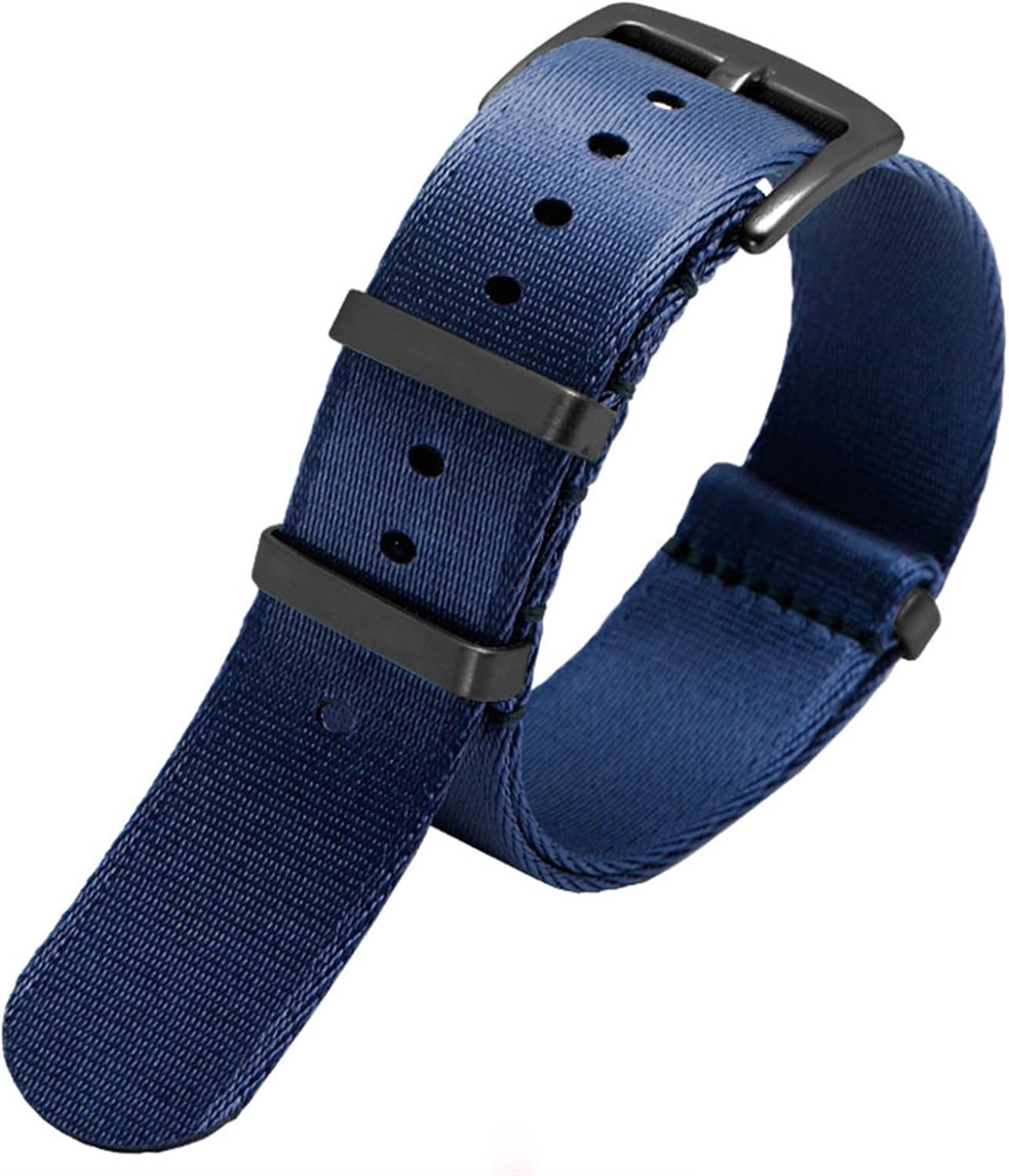 ZCCZJS 20mm 22mm Seatbelt Watch Band Nylon Strap，For Seiko Mido Military Striped Replacement Men Watch