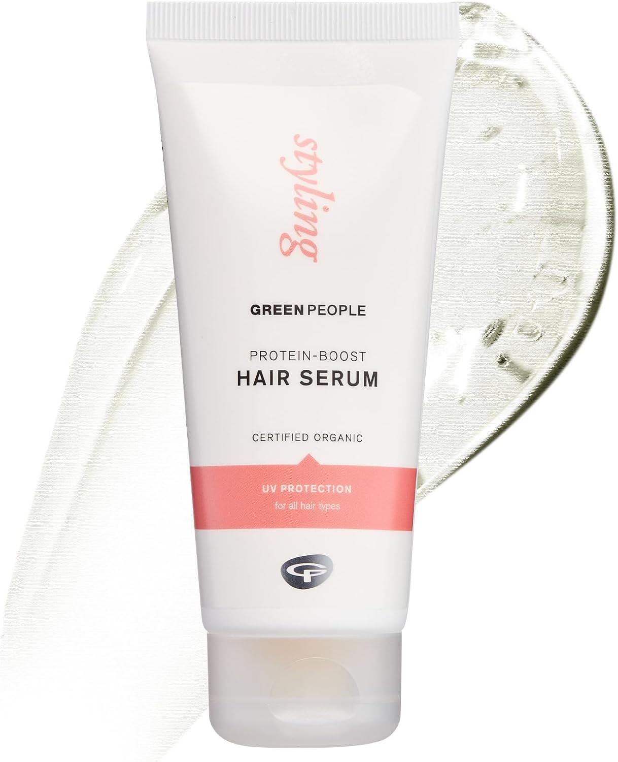 Green People Protein-Boost Hair Serum 100ml | Natural & Organic Protein-Rich Gel for Volume & Light Hold | All Hair Types | Silicone Free, Ethyl Alcohol Free & SLS Free | Cruelty Free & Vegan