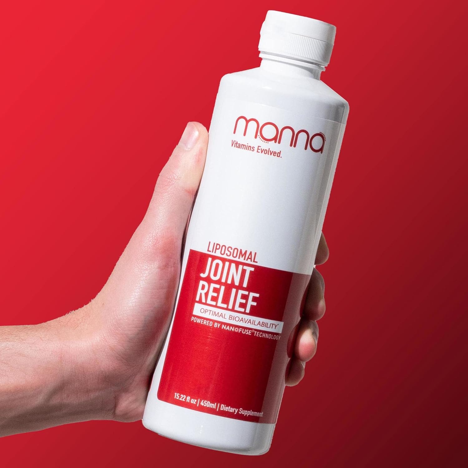 Manna Liposomal Joint Relief Supplement for Women & Men with Curcumin, Glucosamine, Chondroitin, MSM, Quercetin, Turmeric, for Joint Health, Swelling & Aches, Increase Range of Motion & Mobility