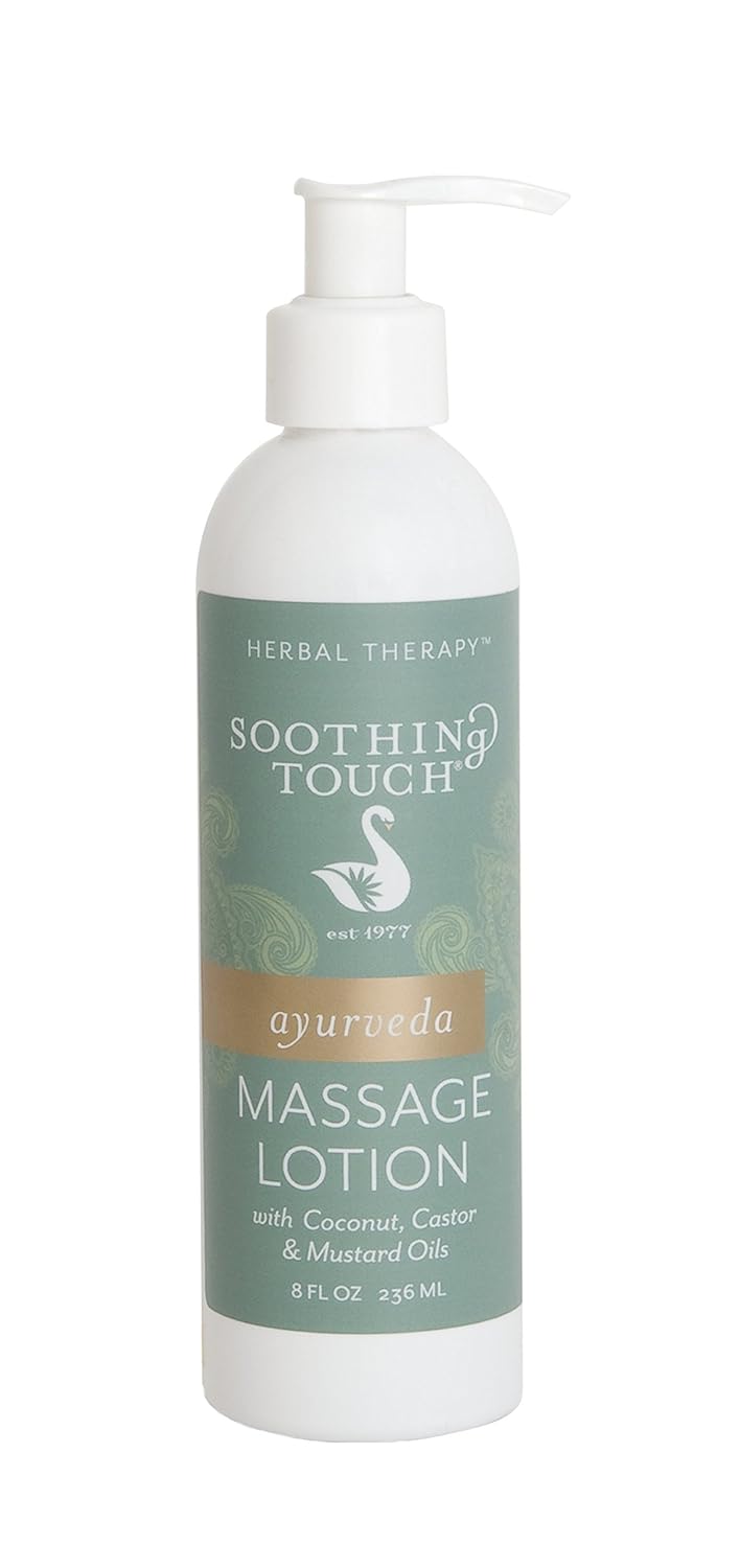 Soothing Touch Ayurveda Massage Lotion, Unscented, 8 Ounce