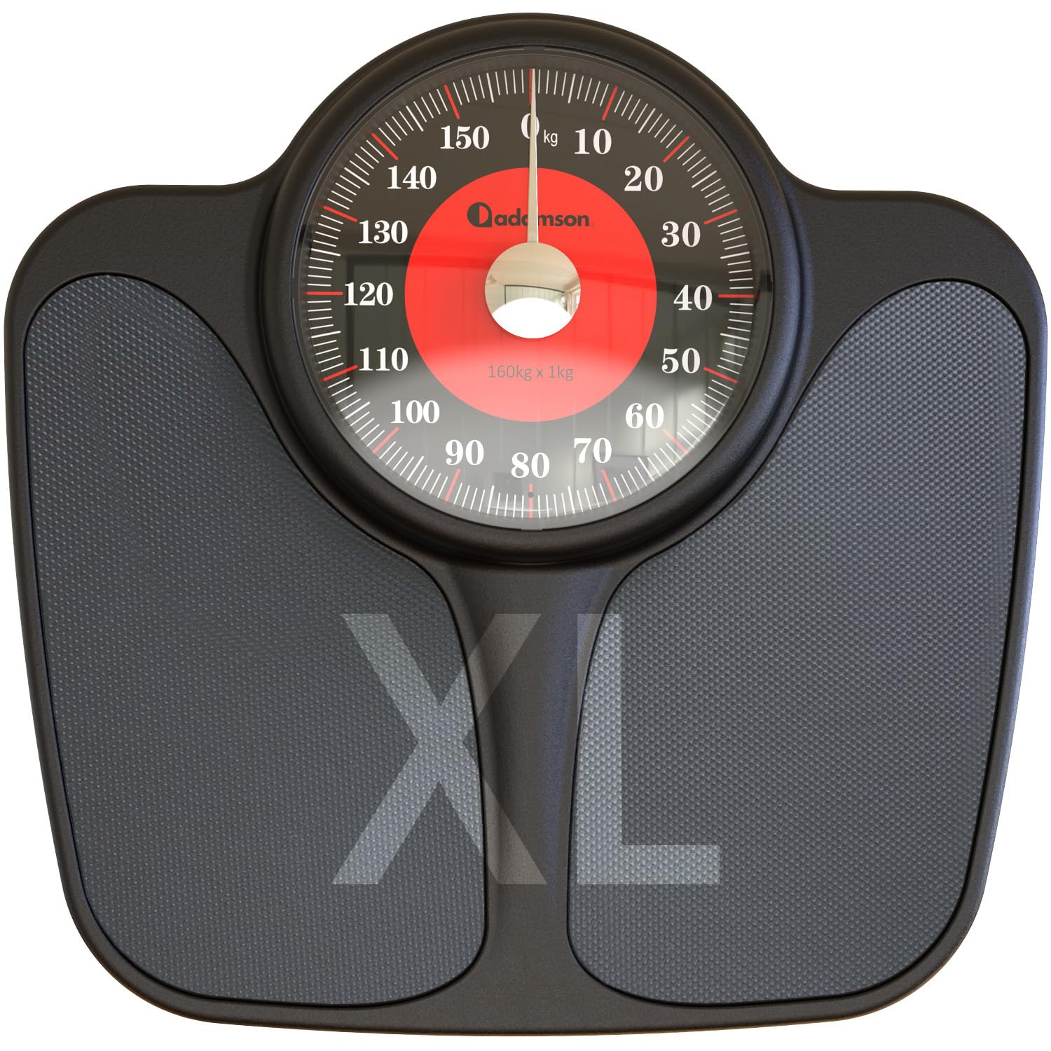 Adamson A23 Bathroom Scales - Up to 160kg, Anti-skid Rubber Surface, Extra Large Numbers - High Precision Weighing Scales for Body Weight - Durable with 20-year Assurance - NEW