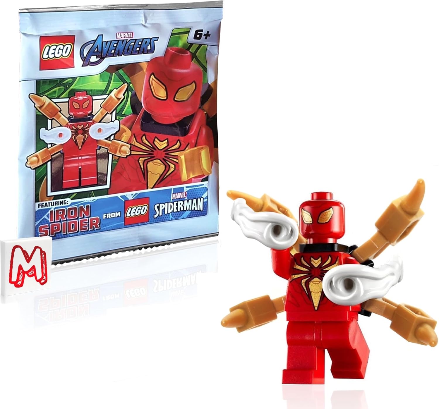 LEGO Marvel Super Heroes Spider-man Minifigure - Iron Spider Armor (with Mechanical Arms and Power Blasts)
