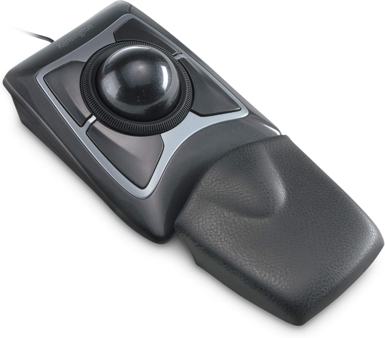 Kensington Expert Trackball Mouse (K64325), Black Silver, 5"W x 5-3/4"D x 2-1/2"H