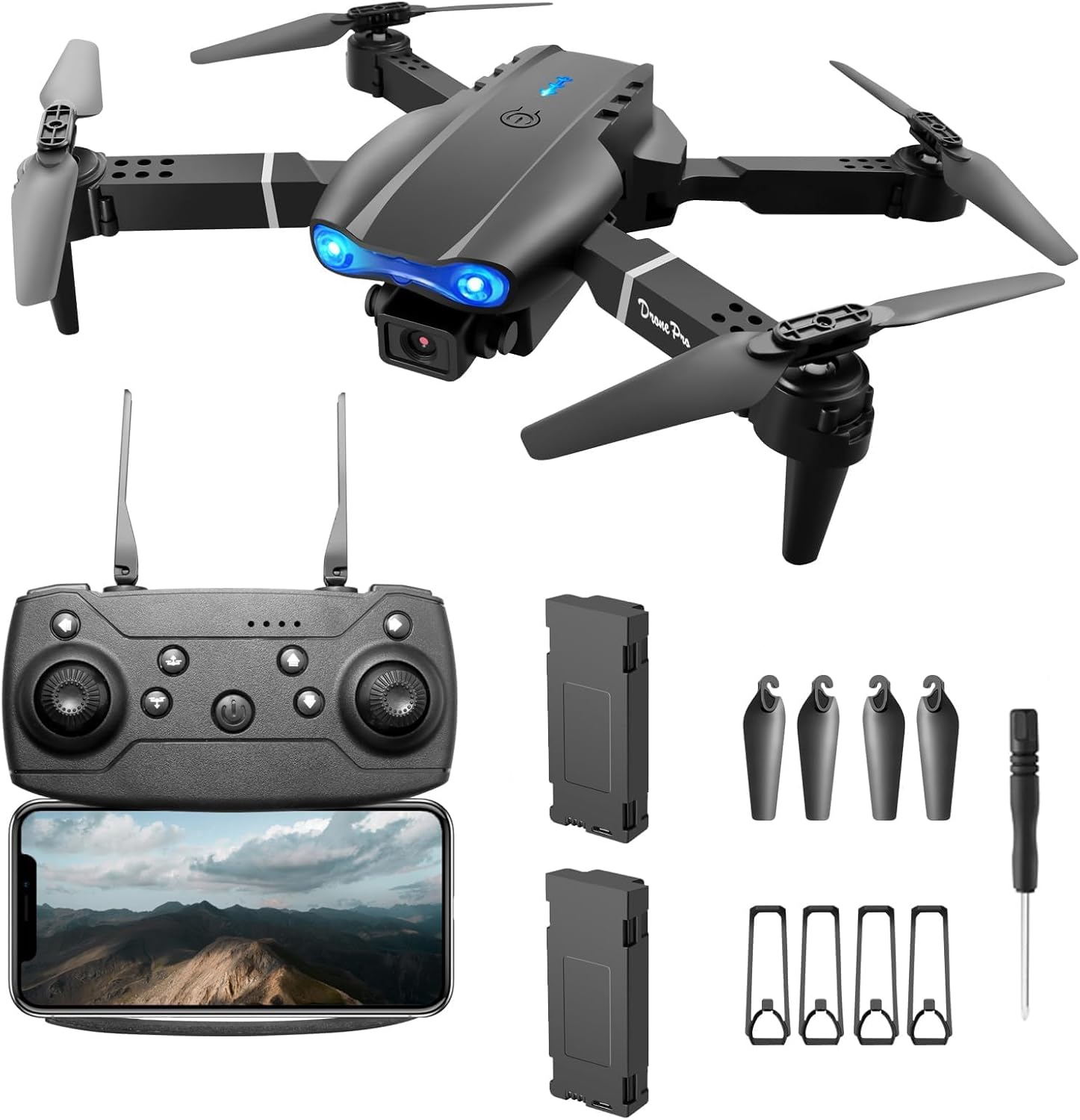 2025 FPV Drone with 4K Dual HD Cameras Upgraded Version