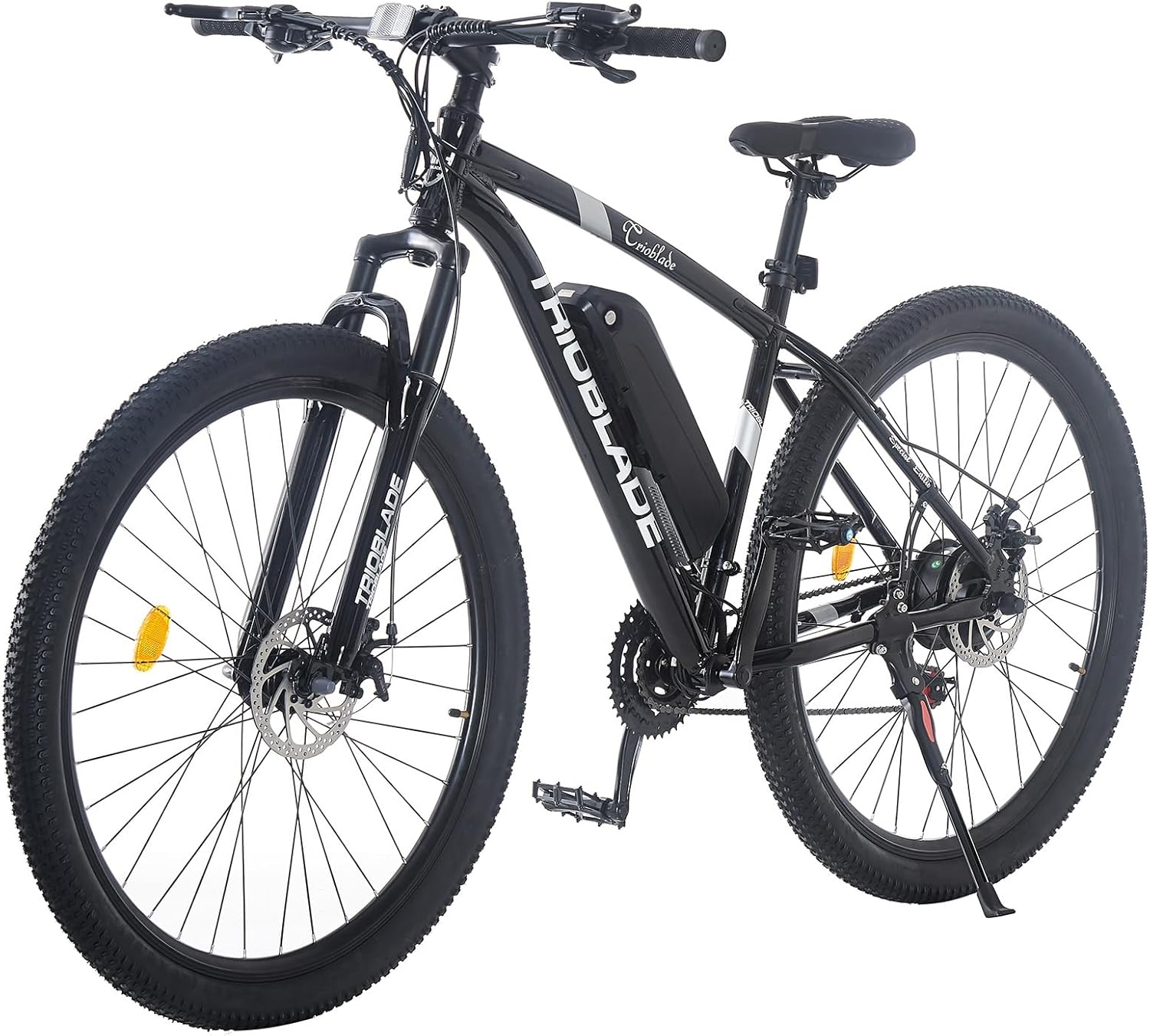 TRIOBLADE 27.5" Electric Bikes for Adults 250W Electric Bicycle Shimano 21 Speed E-bike with 36V 10.4AH Removable Li-Ion Battery, Dual Disk Brake, Range 42-65km