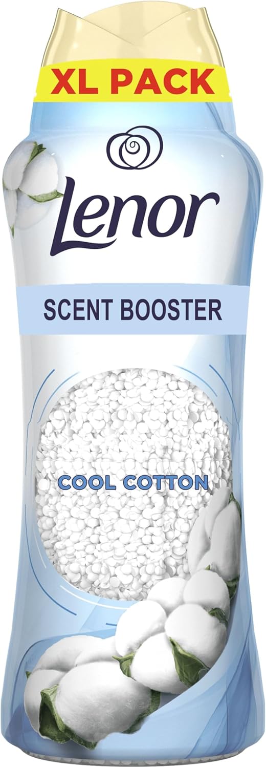 Lenor Laundry Perfume Scent Booster 495g - Cool Cotton, Non-Stop Freshness for Up to 12 Weeks in Storage