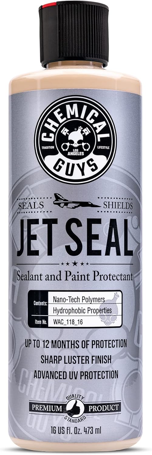 Chemical Guys JetSeal Anti-Corrosion Sealant & Paint Protectant - Advanced Car Paint Sealant for Trucks, Motorcycles, SUVs & RVs, Provides Durable Protection & High Gloss Finish, 16 oz