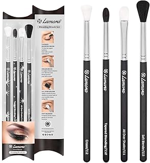 Eyeshadow Brush Set Blending Brushes - Eye Makeup Brushes Eyeshadow Kit - Smoky Eye Brush Set - For Shading or Blending of Eye Shadow Cream Powder Highlighter