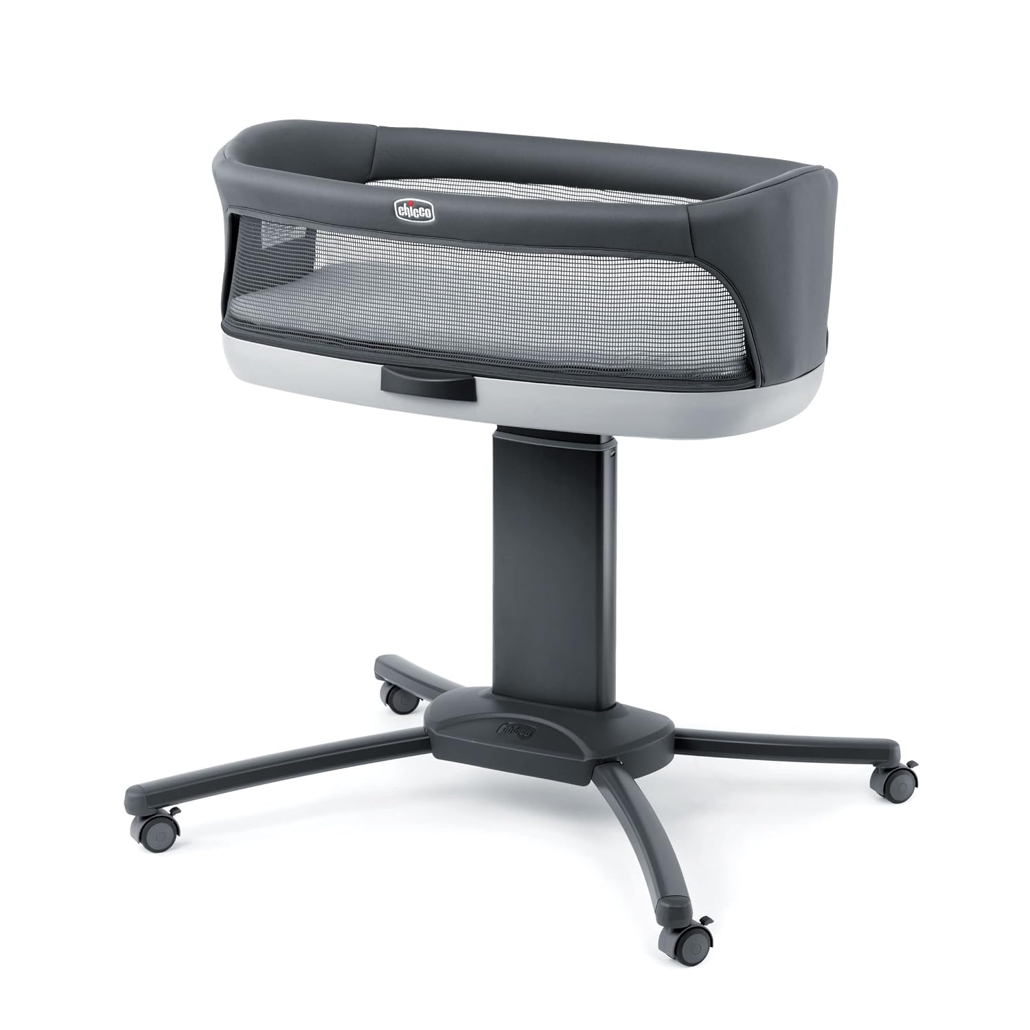 Chicco Close to You SE Bedside Bassinet, Mobile Newborn Bassinet, Bassinet with Wheels | Charcoal/Grey
