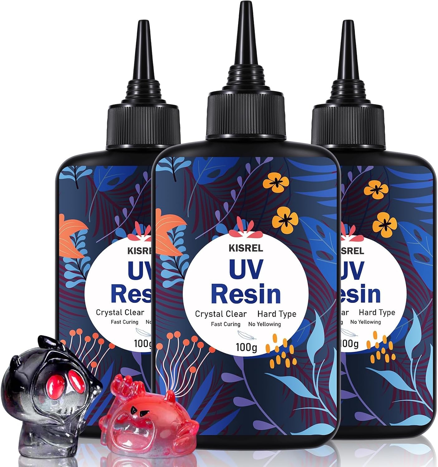 KISREL UV Resin 300g, Hard Type UV Resin Kit for Craft Jewelry Making