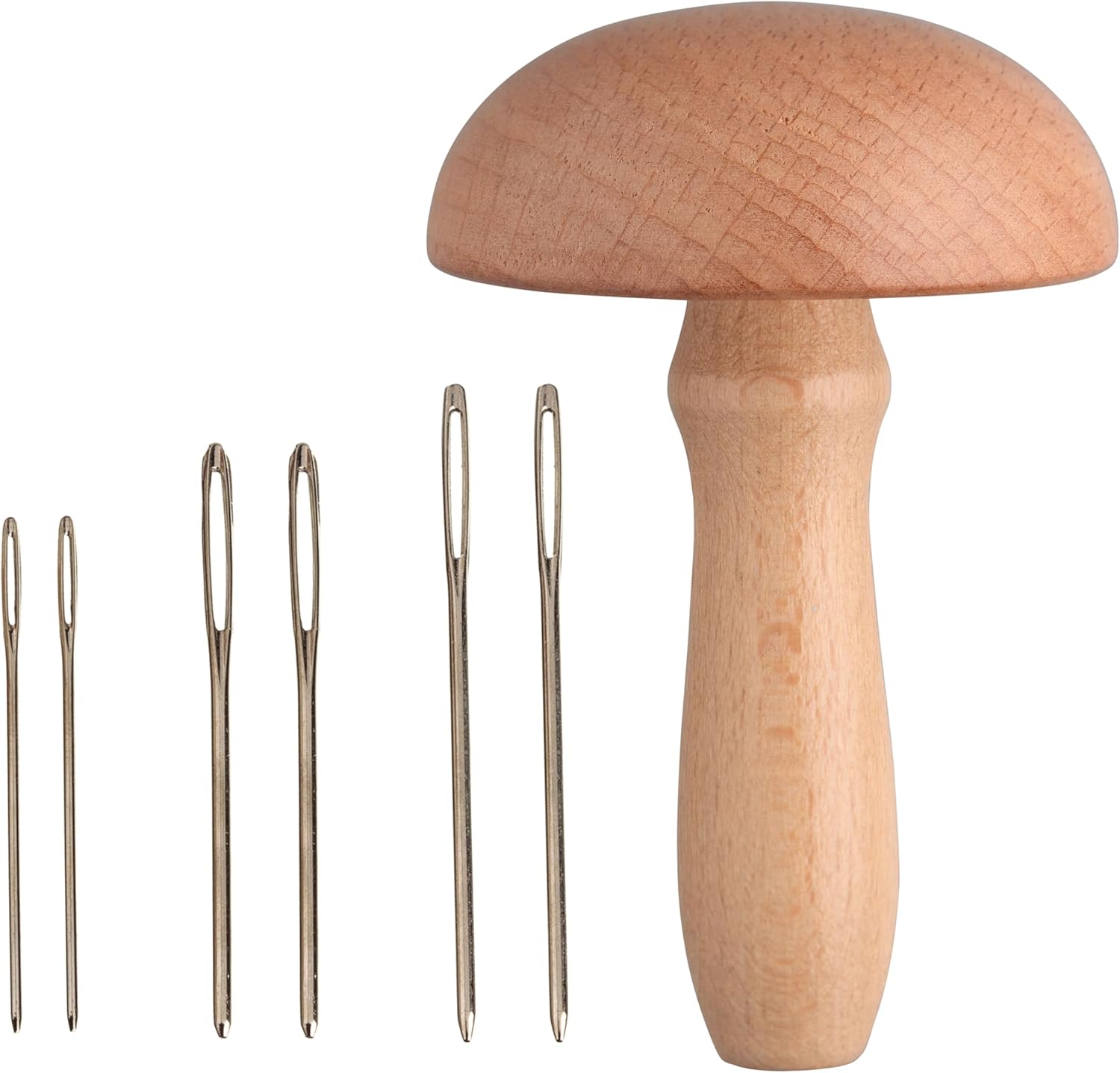 The Quilted Bear - Magnetic Mushroom Darner & Needles for Quick and Easy Mending - Durable, Efficient, and Versatile Tools for Sewing, Embroidery, and Crafting Projects