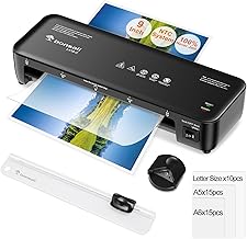 Bonsaii Laminator, 9 Inch 4 in-1 Thermal Laminator Machine with Never Jam Technology for Doc/Posters/Photo, Personal Laminator with 40 Laminting Sheets, Convenient for Office School Home Business