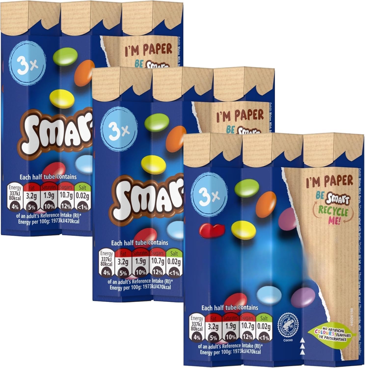 Chocolate Bundle With Smarty's 3x34g (3 Pack)