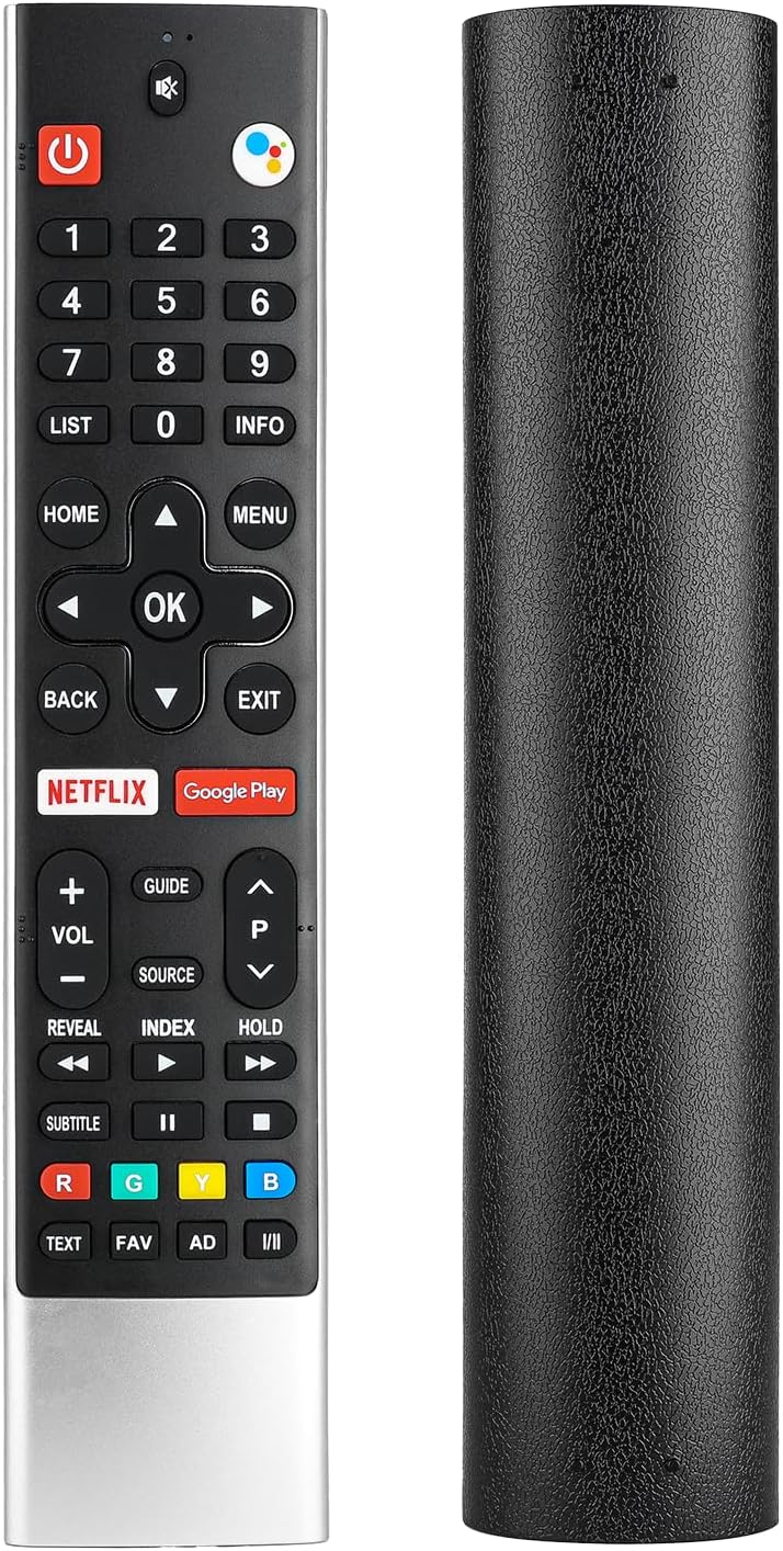 HS-7700 HS-7700J Voice Remote Control Compatible with Skyworth Smart Android TV 55S9A 55U5200 55U5A 55UC6200 55XA8000 58G2A Replacement Controller HS-7720 with Google Play Netflix Buttons