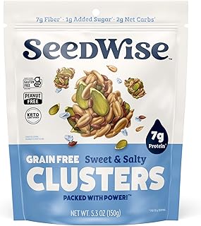 Ozery Bakery Super Seed Crunch Clusters, Sweet and Salty, Plant Based, Vegan, Keto Snack, 5.3 Ounce (Pack of 6)
