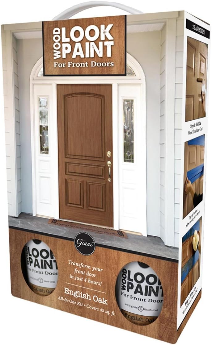 Giani Wood Look Paint Kit for Front & Interior Doors (English Oak)