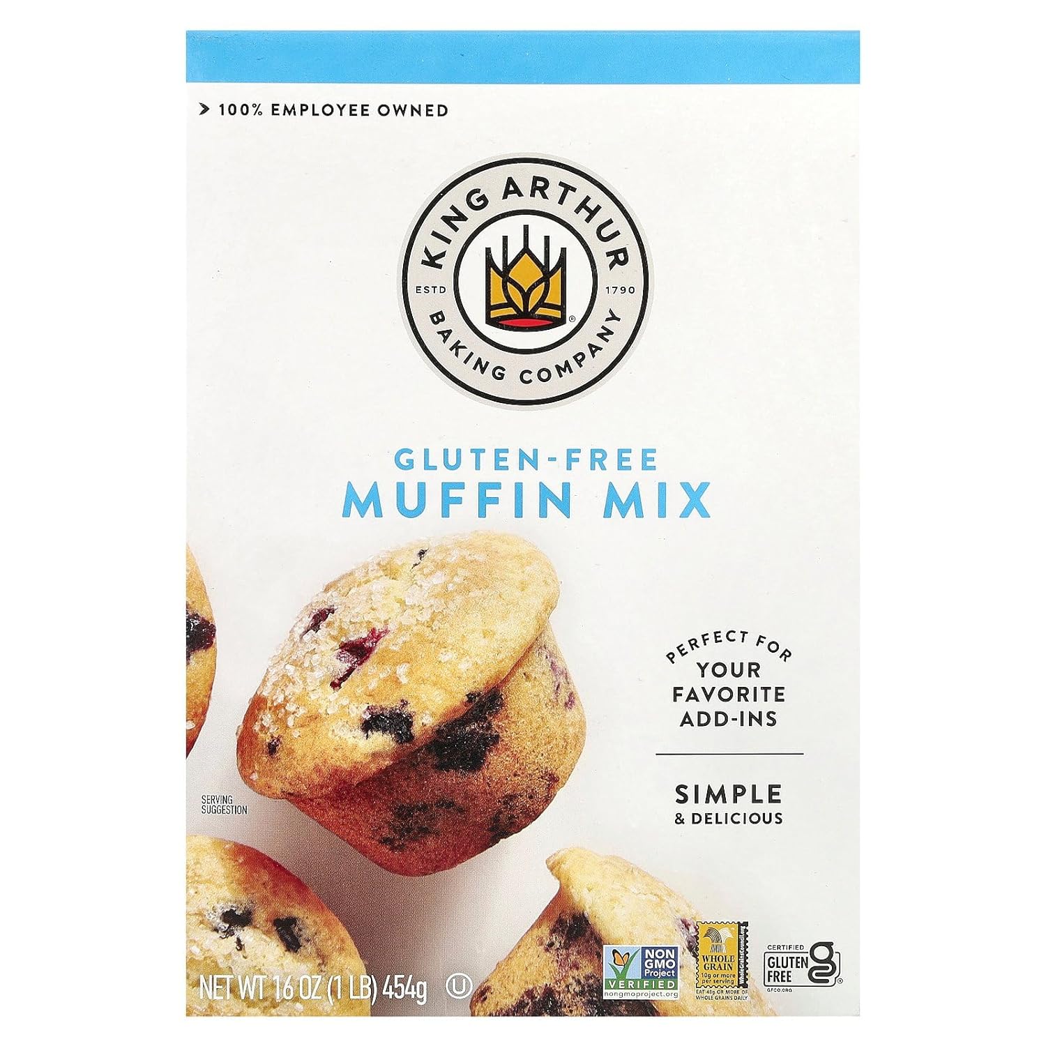 King Arthur Gluten Free Muffin Mix, 16 oz