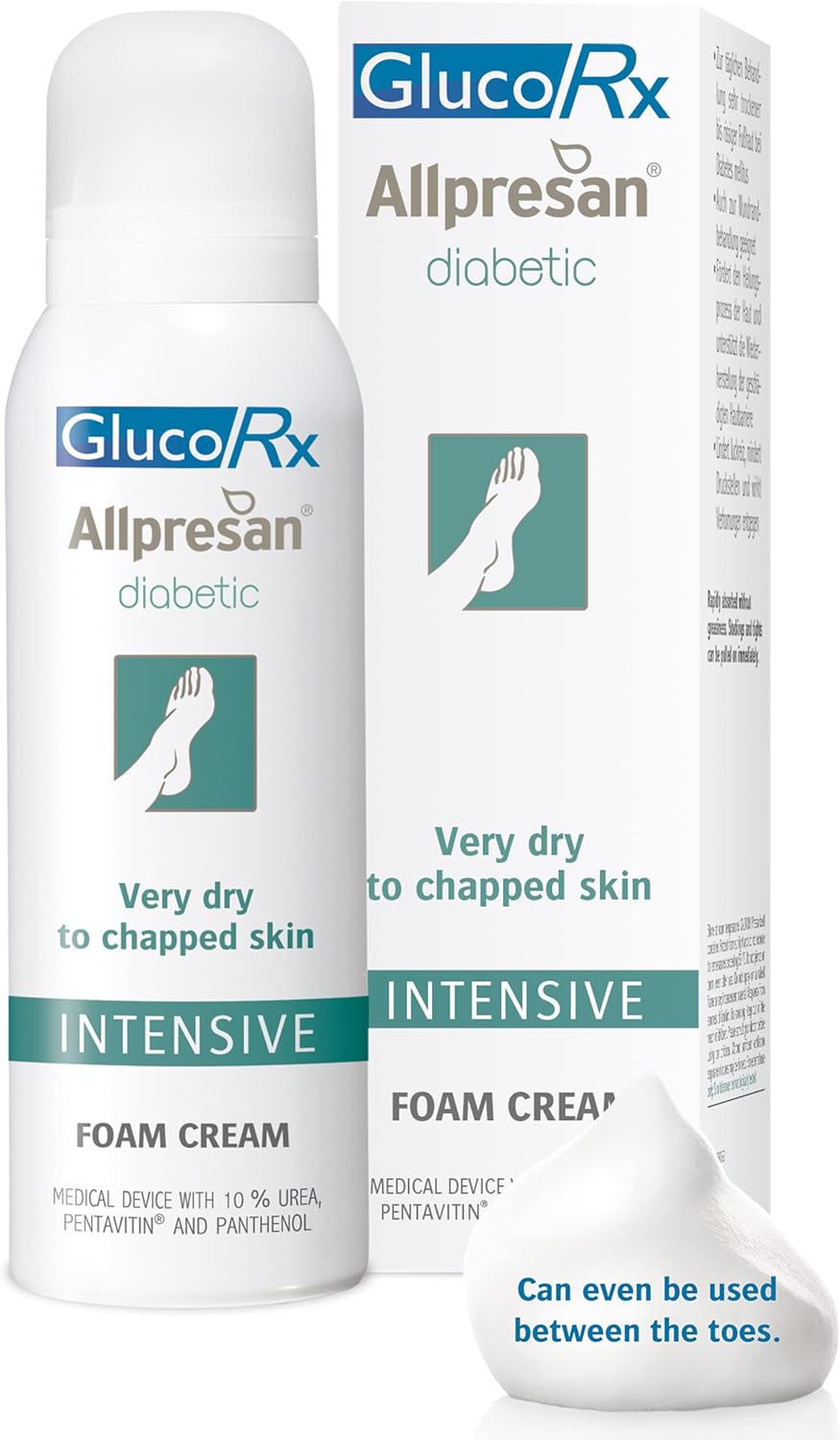 Glucorx Allpresan Diabetic Foot Foam Cream, Intensive