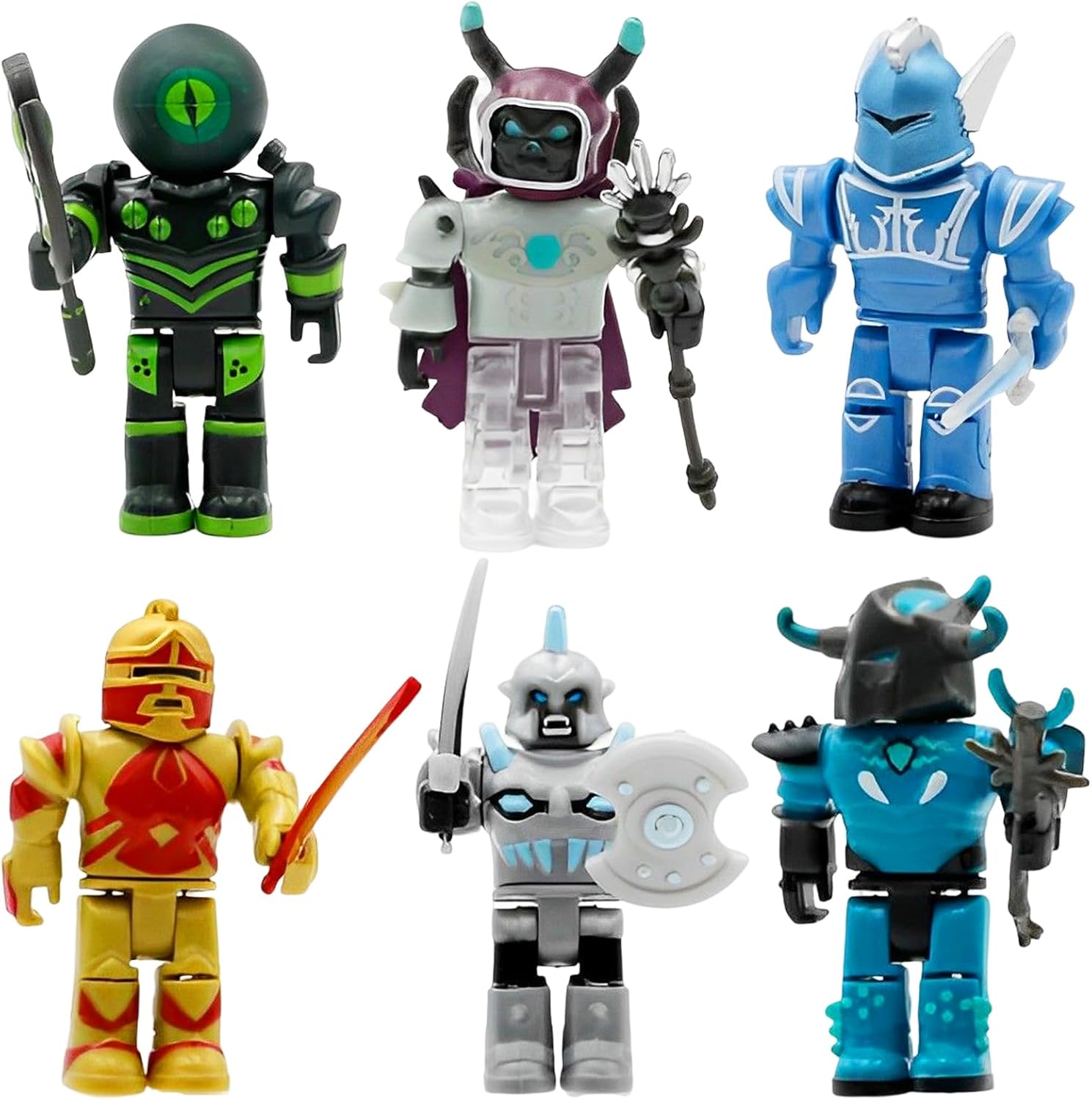 PQKL-party Roblx Action Figures, 6pcs Roblxtoys Figures, Roblx Toys for Boys, Multicolor, PVC, 7cm