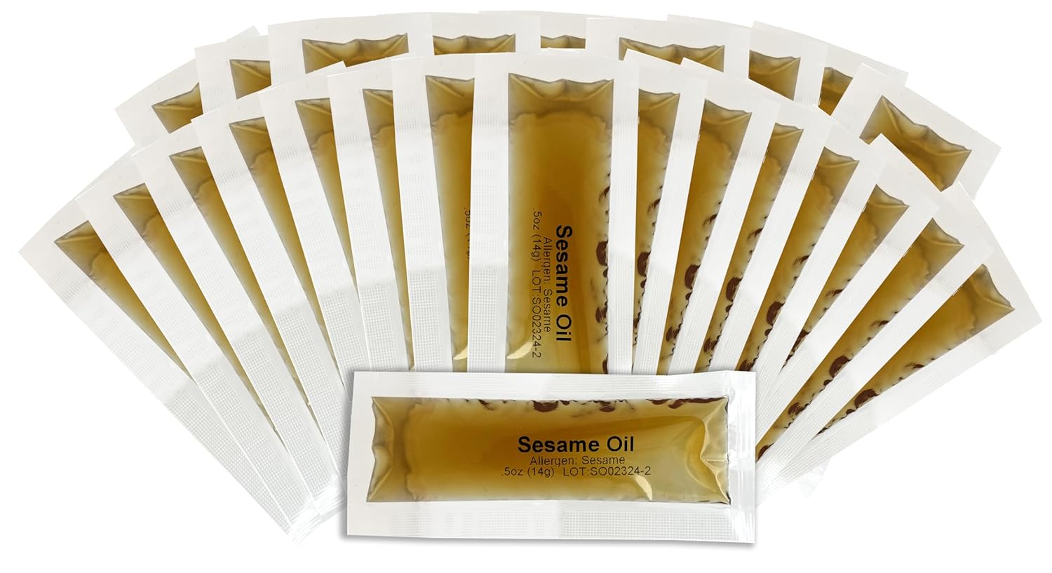 crait Sesame Oil Packets Single Serve – Pack of 20 Individual Packets – Instant Flavor for Noodles, Salads, Rice – Enhances Stir-Fries, Marinades, Soups – Great for Cooking, Skin Care & Wellness Uses