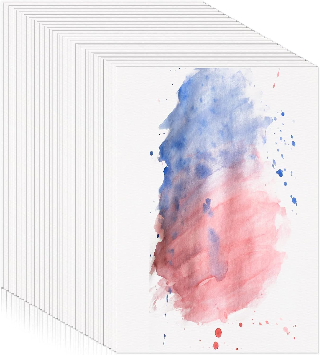 Prudiut 120 Sheets Watercolor Paper Bulk, 140 lb/300 GSM Cotton Cold Press White Paper, 5 x 7 Inch, Perfect for Kids, Students, Artists