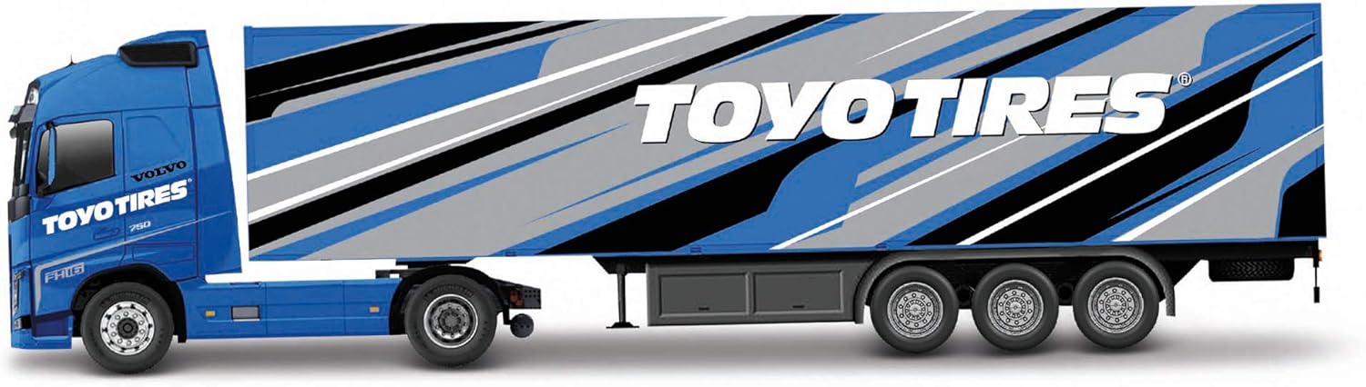 Bburago STREET FIRE HAULERS WITH TRAILER Die-Cast Truck - VOLVO FH16 GLOBETROTTER 750 XXL - 1:43 Scale - Collectible Toy