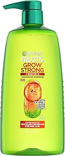 Garnier Fructis Grow Strong Thickening Shampoo for Fine Hair, Biotin-C, 33.8 Fl Oz, 1 Count (Packaging May Vary)