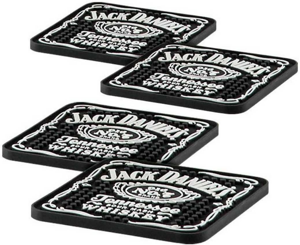 Jack Daniels Rubber Coaster Set