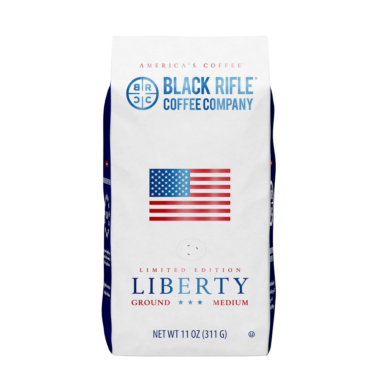 Black Rifle Coffee Company Liberty Roast 11oz Medium Roast Ground Coffee with Caramel and Fruity Undertones