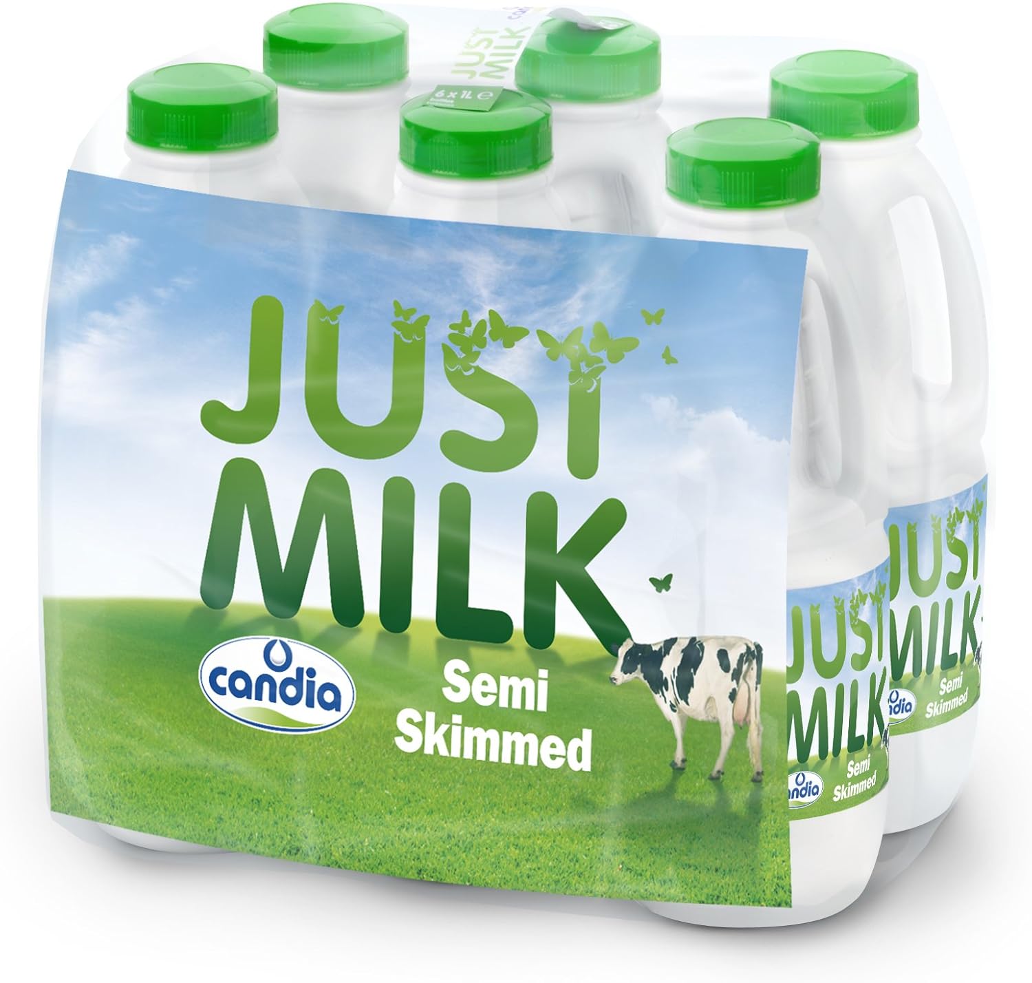 Great Value Candia UHT Semi-Skimmed Milk 6 x 1L