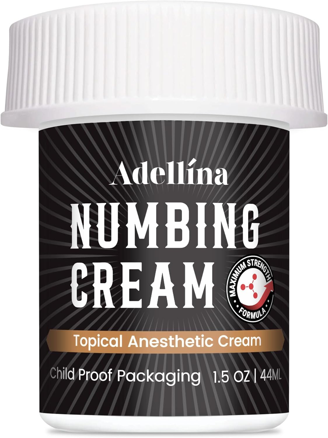 Numbing Cream Maximum Strength: Long Lasting Extra Relief with Arnica and Emu Oil 1.5oz/ 44ml
