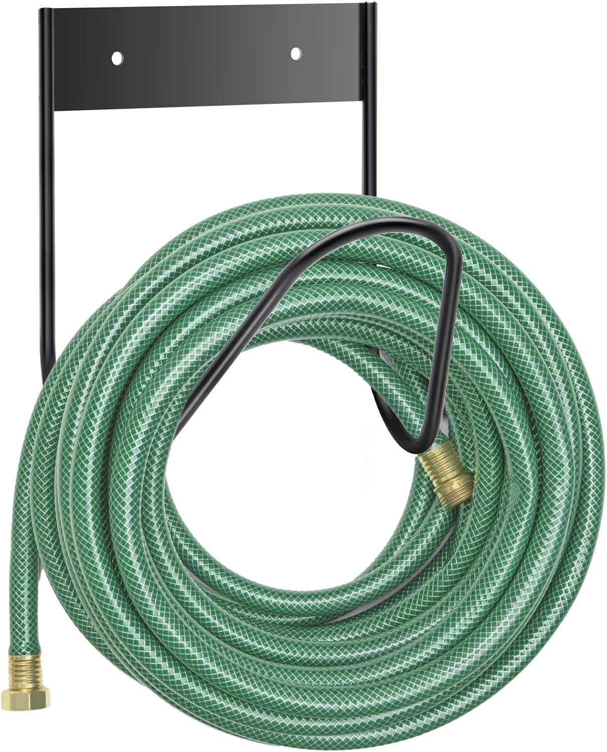 Metal Wall Garden Hose Holder Wall Mounted Hose Extension Bracket, Heavy Duty Garden Water Hose Hanger for Garage and Factory Organization