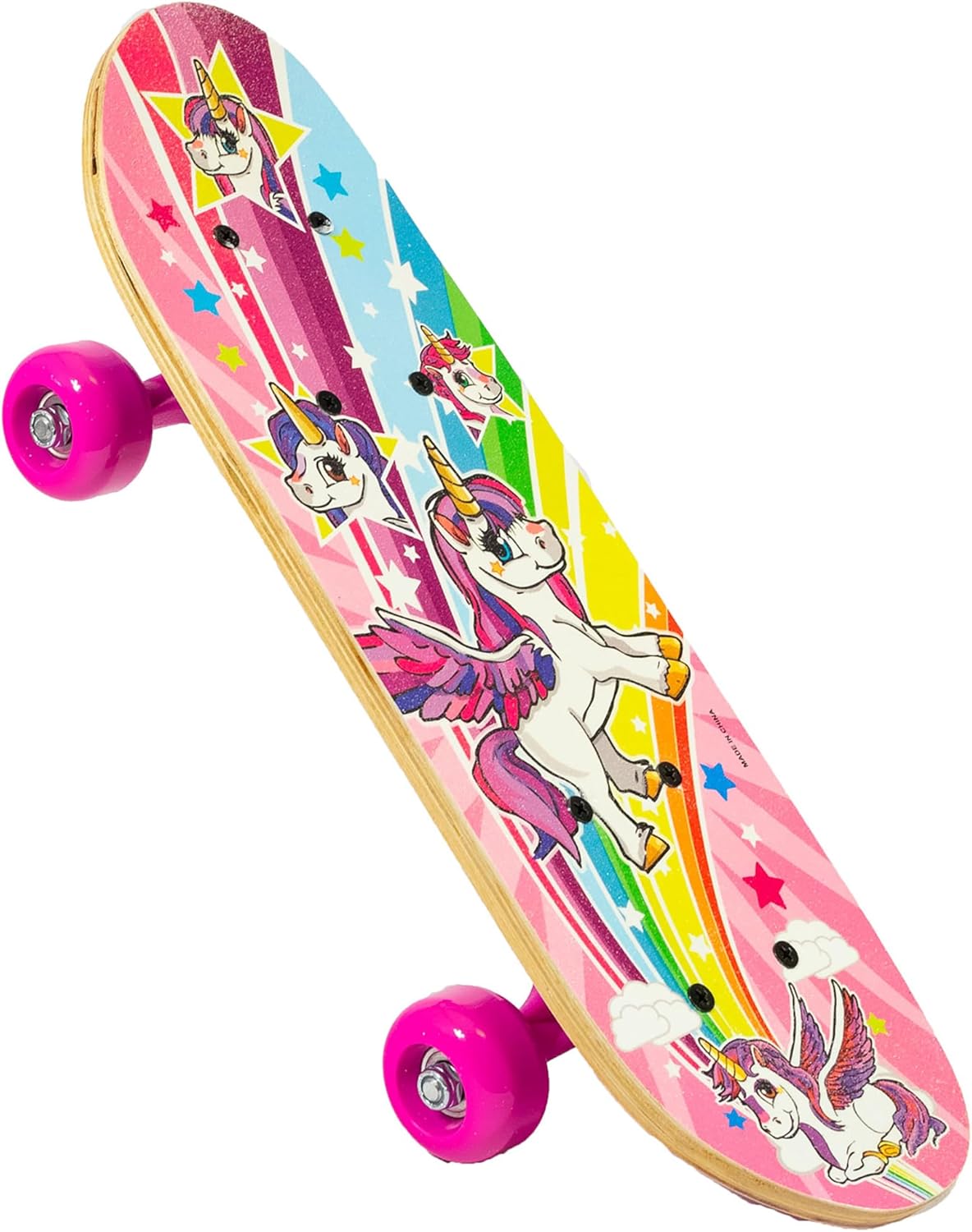 OZBOZZ UNICORN SKATEBOARD - 17 Inch Deck - Fabulous Fantasy Graphics for a Fantastic Ride