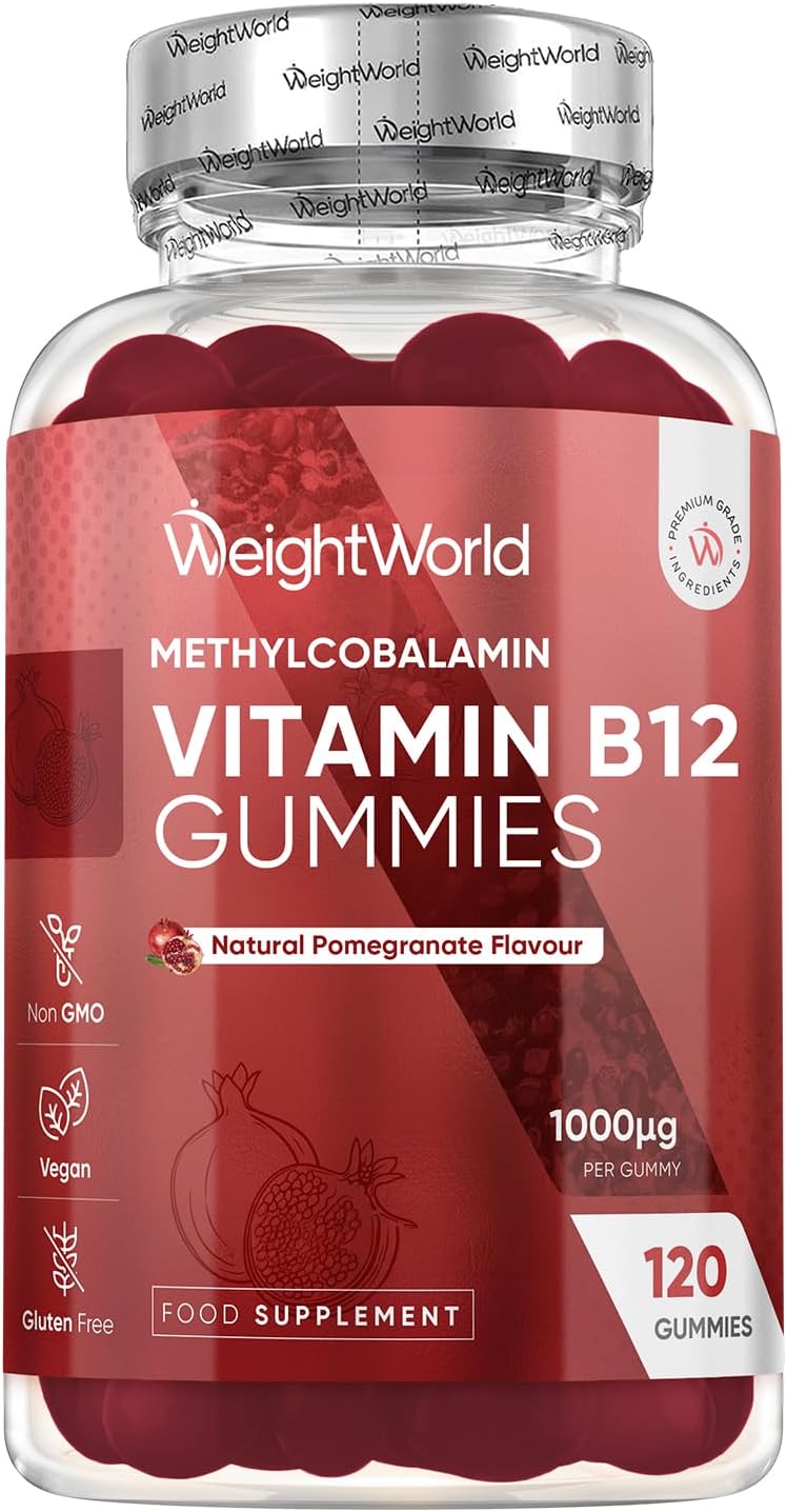 Vitamin B12 Gummies - 120 Gummies - 4 Months Supply - 1000mcg - Vegan