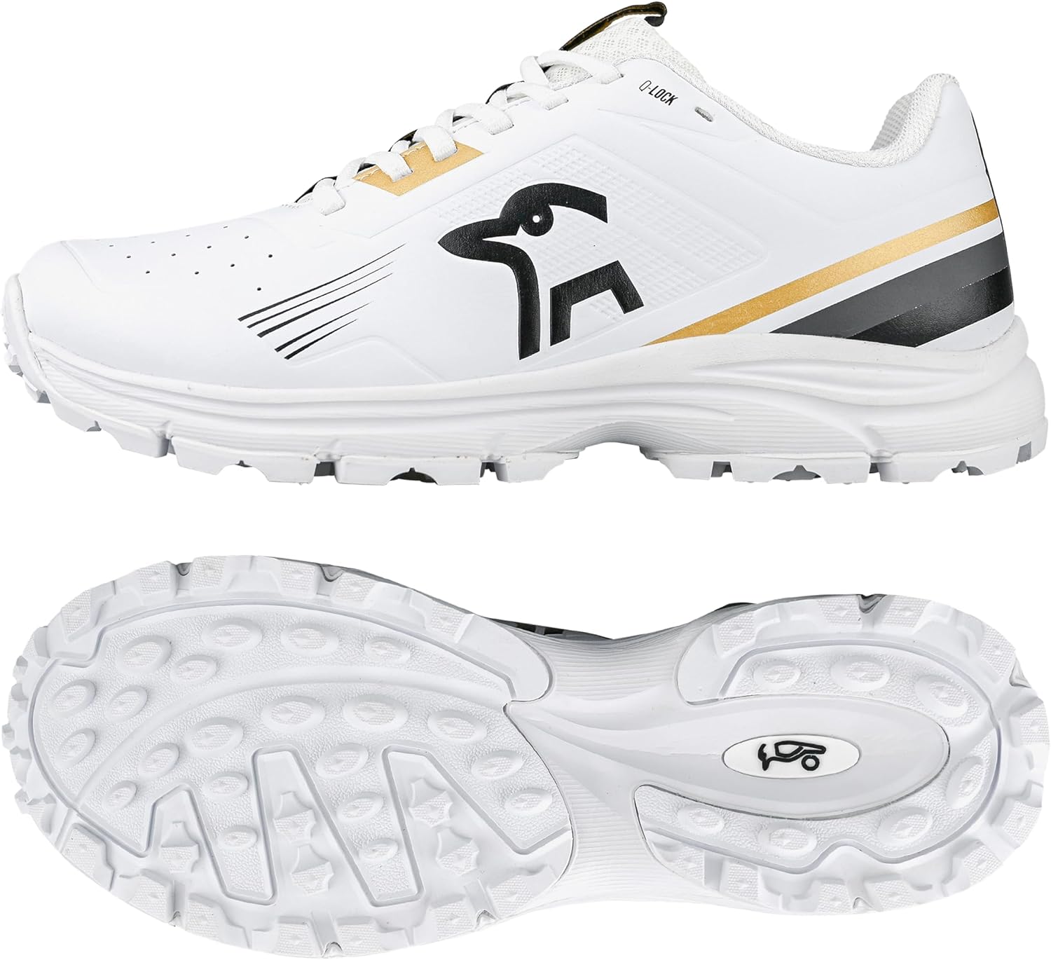 Kookaburra KC 3.0 Rubber Sole Cricket Shoe - Gold/Black
