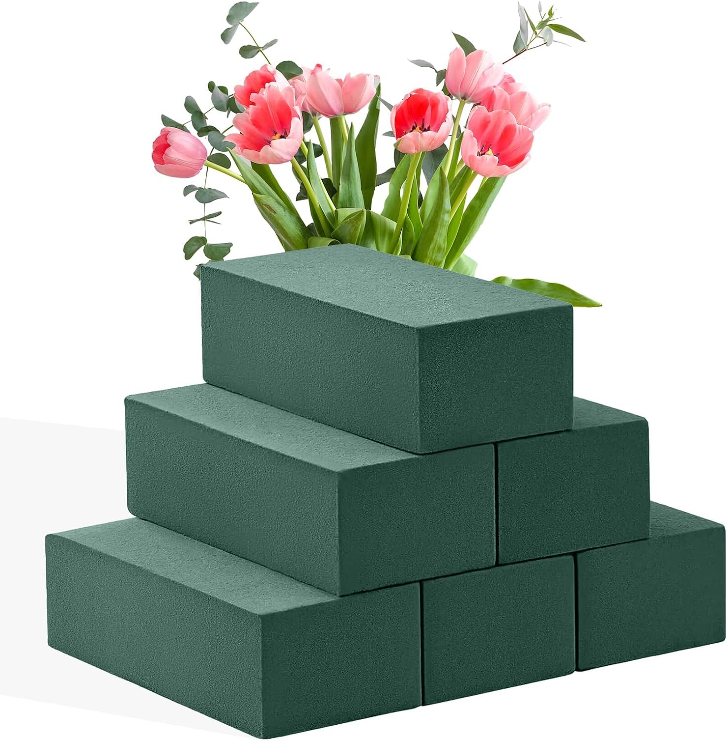 6 Pcs Floral Foam Blocks 7.8x3.5x2.4in Florist Foam for Flower Arrangements