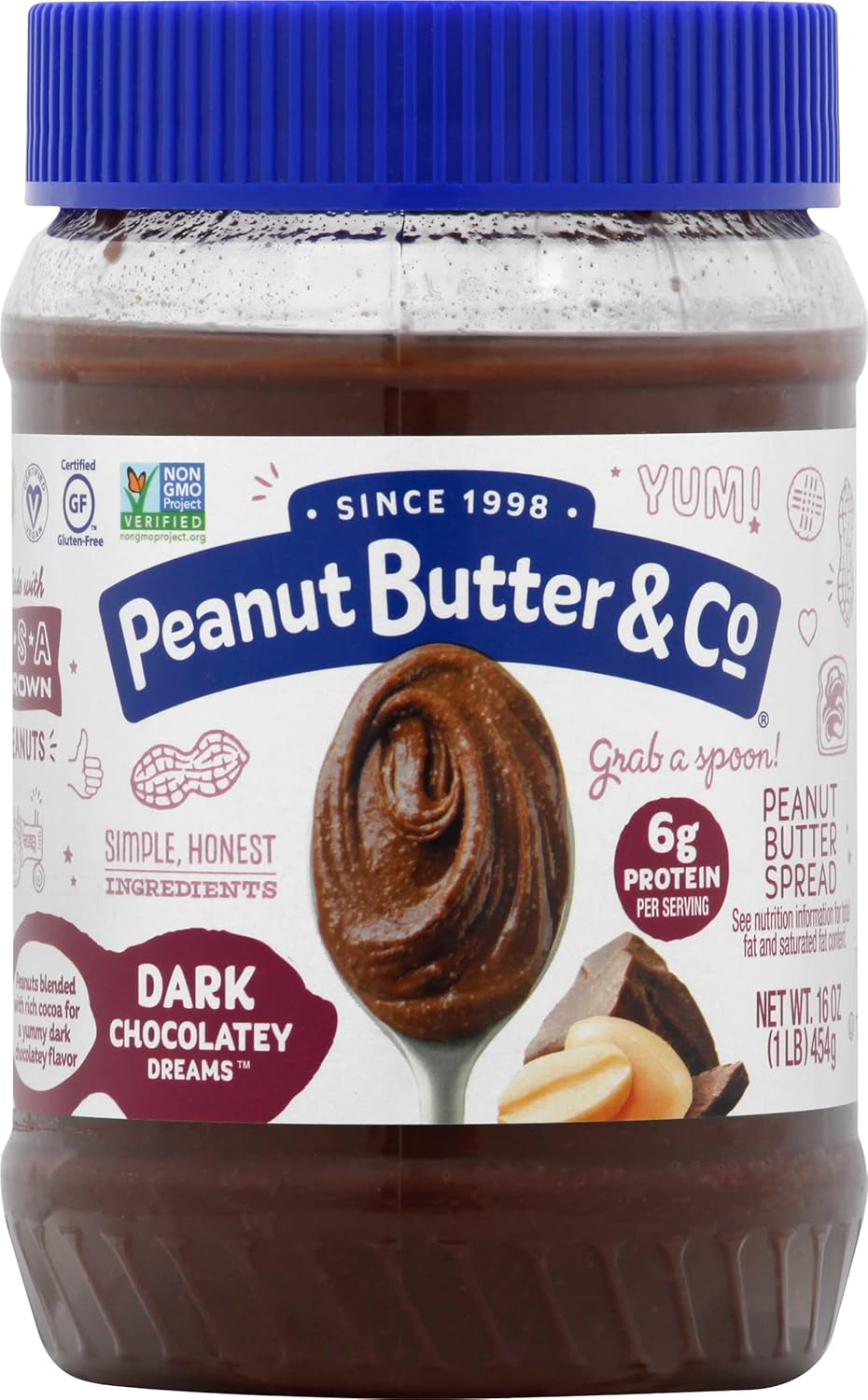Peanut Butter Dark Chocolate Dreams Spread 454 g