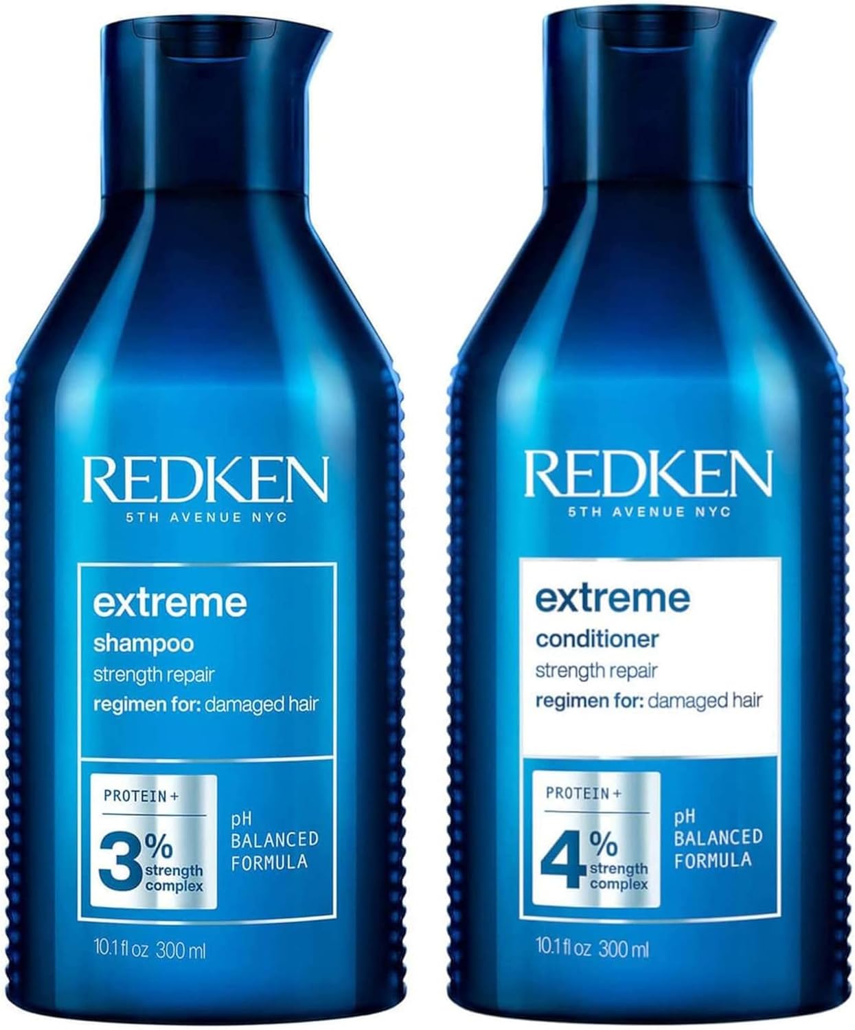 REDKEN Extreme Shampoo and Conditioner, For Damaged Hair, Repairs Strength & Adds Flexibility