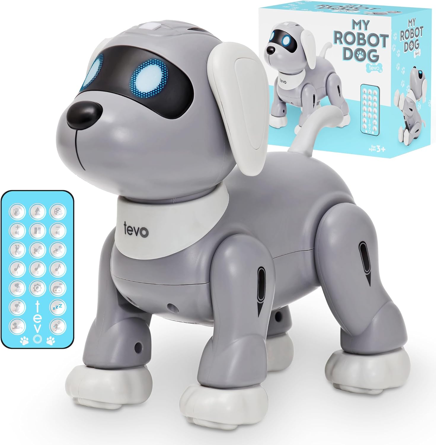 TEVO Robot Dog - Remote Control Dog Toy For Kids - Dancing, Singing, Smart Stunt Dog - Interactive Robotic Pet For Boys or Girls