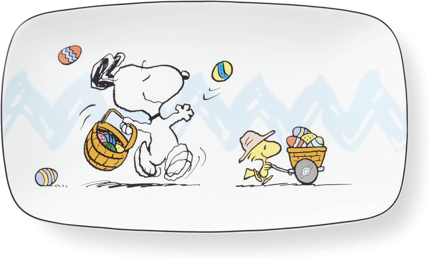 Lenox 896632 Peanuts Easter Snoopy Hors Doeuvres Tray, Spring Serveware