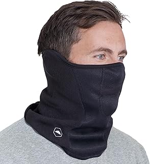 Tough Headwear Half Ski Mask for Men & Women, Winter Face Mask for Cold Weather, Half Balaclava Neck Gaiter, Neck Warmer