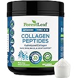 Collagen Peptides Powder Unflavored - Hydrolyzed Collagen Protein Powder Type 1, 2 & 3 - Grass Fed Keto Collagen Powder for Women & Men - Vital Hair, Skin, Nails, Joints, Recovery, 11g Per Serving