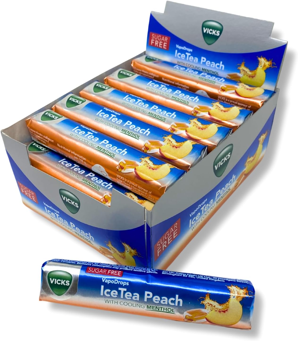 Vicks Ice Tea Peach Stick Pack