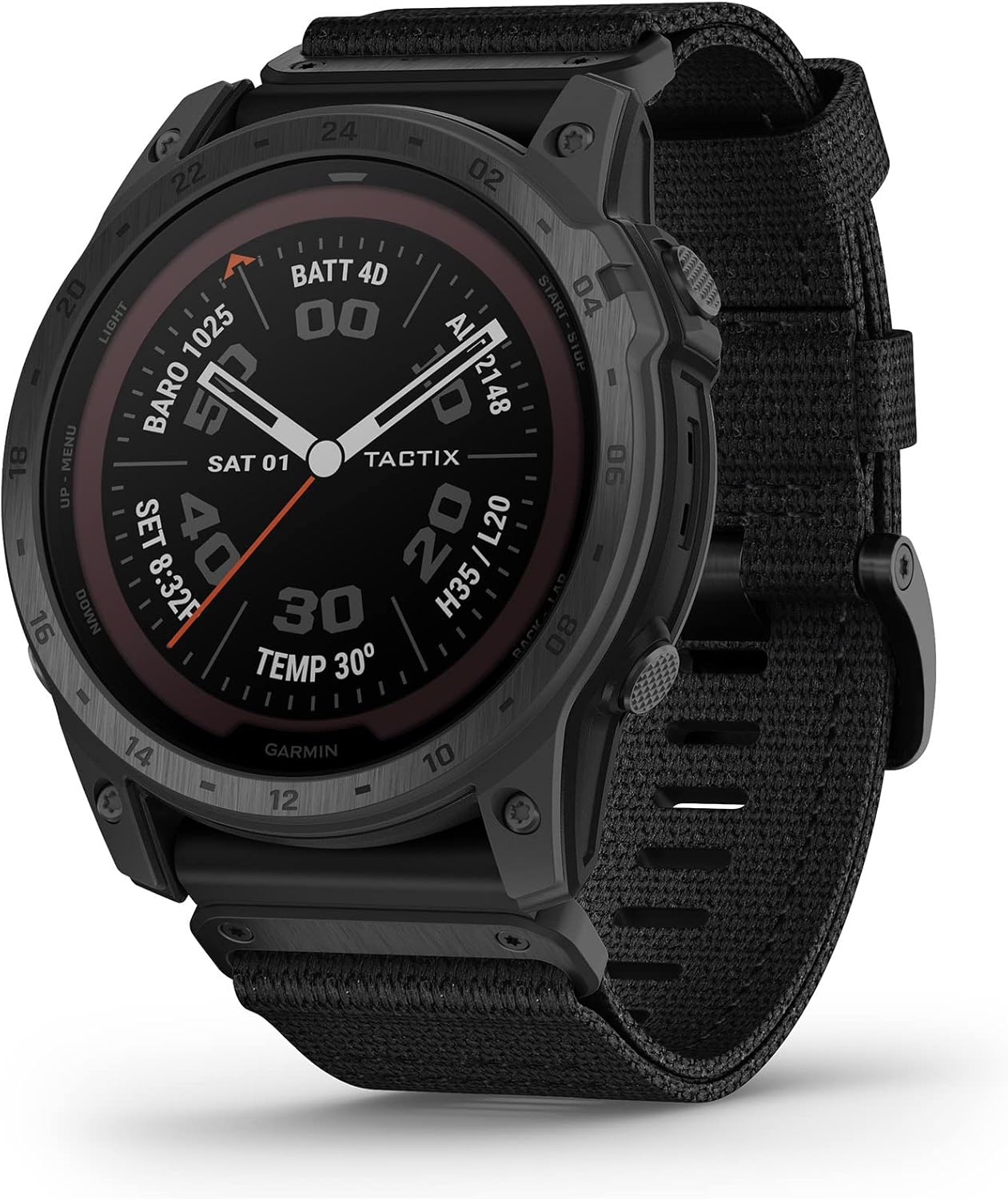 Garmin tactix 7, Pro Edition, Ruggedly Built Tactical GPS Watch with Solar Charging Capabilities and Nylon Band