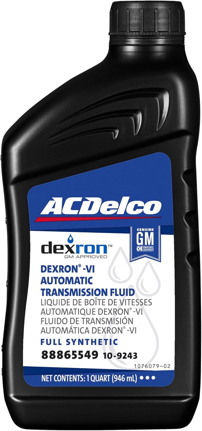 ACDelco GM Original Equipment 10-9243 (88865549) Dexron VI Full Synthetic Automatic Transmission Fluid - 1 qt