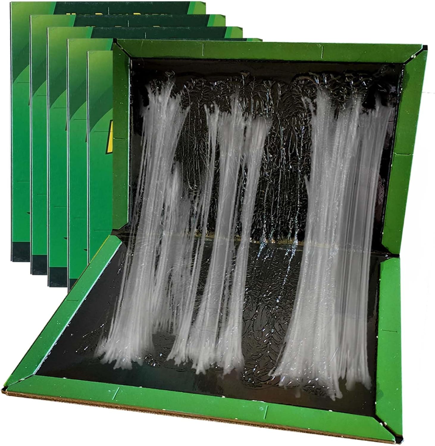 5 Pack Multi Insects Sticky Pads, Pest Sticky Pad Traps Boards, Undetectable Black & Extra Strong Glue Sticky Trap Pads for Indoor Outdoor Home Kitchen Garden