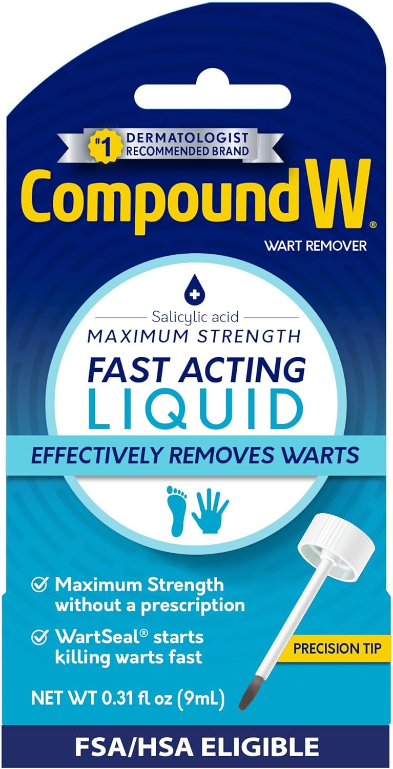 Compound W Maximum Strength Wart Remover Liquid, 0.31 Fl Oz