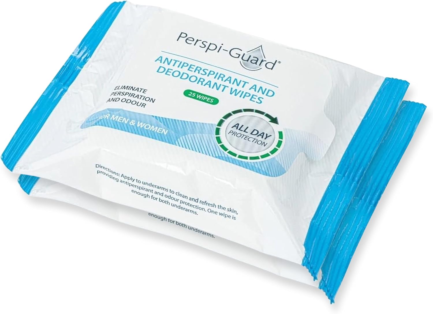 Perspi-Guard Antiperspirant & Deodorant Wipes - Twin Pack